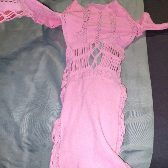 Pink lingerie or cover up one size fits all - Picture 1 of 4